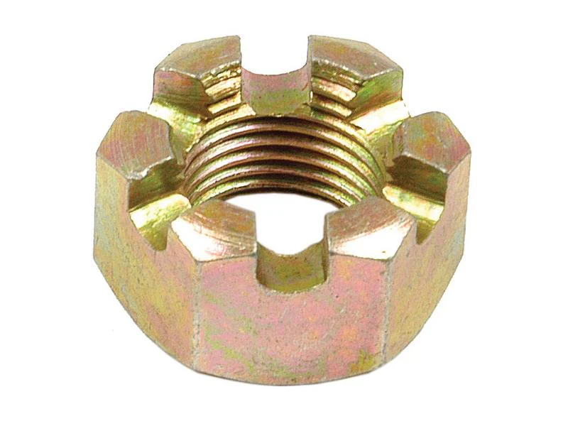 1 x Trailer Castle Nut 1-1/8" UNF Gold Finish For 3 Tonne 63mm & 65mm Axles