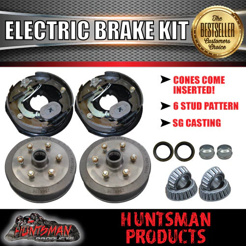 10" 6 Stud Trailer Electric Drum Brake Kit.