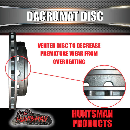 10.9" Dacromet Ventilated Trailer Caravan Hydraulic Disc Brake Kit - Image 4