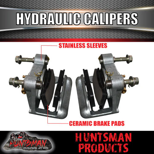 10" Natural 5 Stud Hydraulic Disc Brake Kit + Full coupling & hyd Line kit, - Image 2