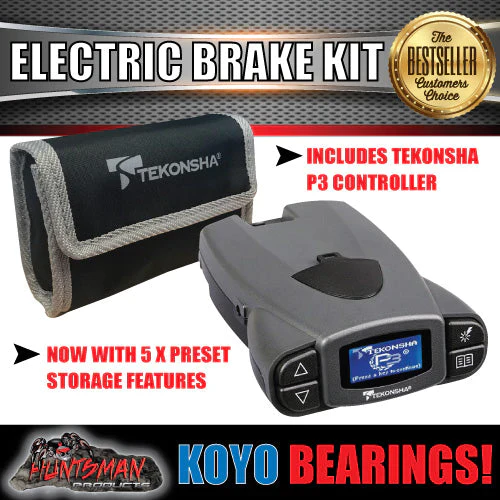10" Trailer Electric Brake, Coupling Kit & p3 Controller + Japanese Bearings! - Image 5