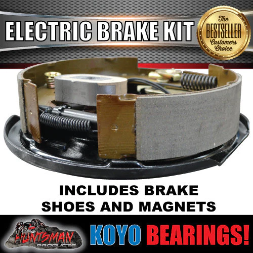 5 Stud 10" Trailer Electric Brake, Coupling Kit & p3 Controller + Japanese Bearings!. - Image 3