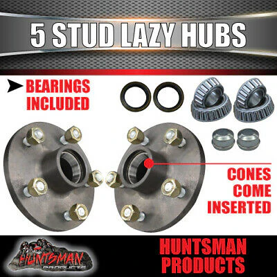 1000Kg DIY Trailer Kit, Solid Axle 60-75" Axle Lengths, S.G Cast Hubs, 45mm Slipper Springs - Image 3