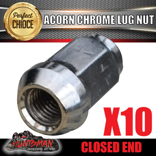 10 x 12x1.5 x 35mm Chrome Wheel Nuts suit Toyota Hilux Landcruiser Commodore etc - Image 2