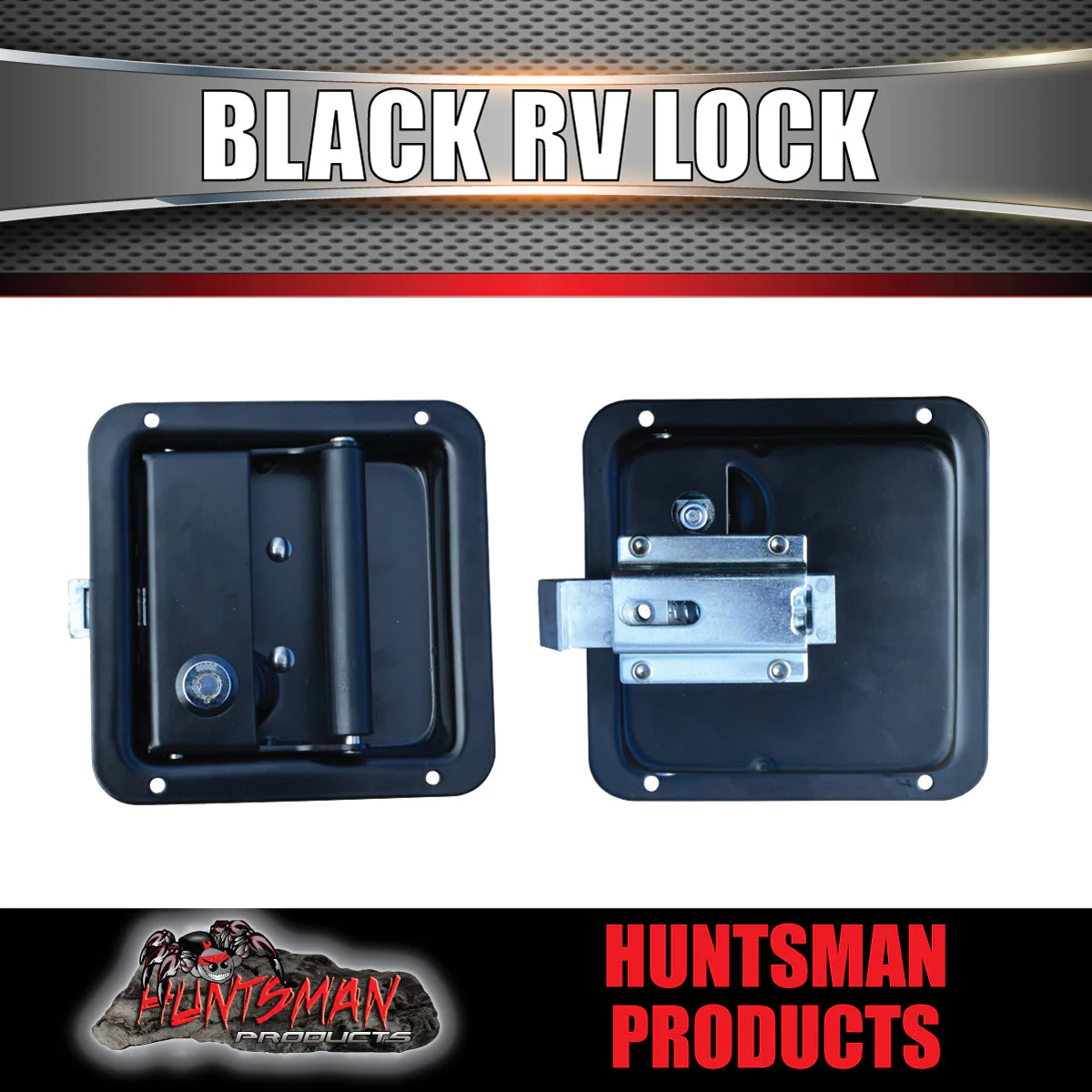 10x Black Stainless Caravan RV Motorhome Trailer Canopy Lock. Pull Down Up Handle - Image 3
