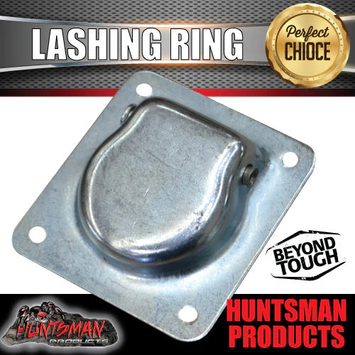 10x Zinc Plated Lashing Ring tie Down Anchor Points. 105mm x 95mm For Truck Trailer - Image 3