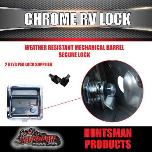 10x Stainless Steel Caravan RV Motorhome Trailer Canopy Lock. Pull Down Up Handle - Image 4