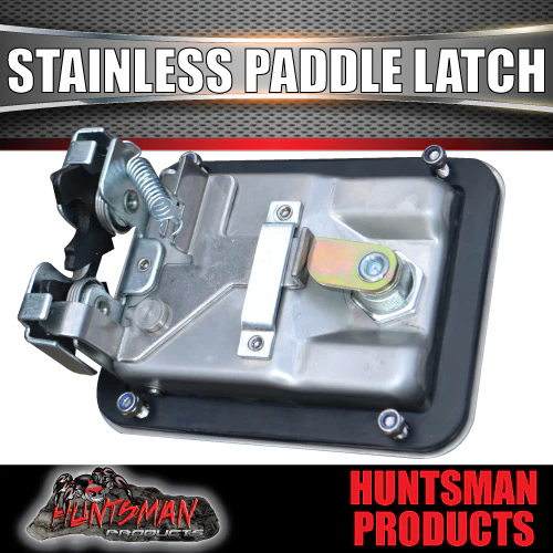 10x Stainless Steel Rotary Paddle Door Flush Latch Tool Box Canopy Locking - Image 3