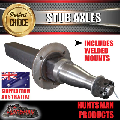12" 2 TONNE TRAILER ELECTRIC BRAKE KIT WITH 2000KG STUB AXLES & MOUNTS - Image 2