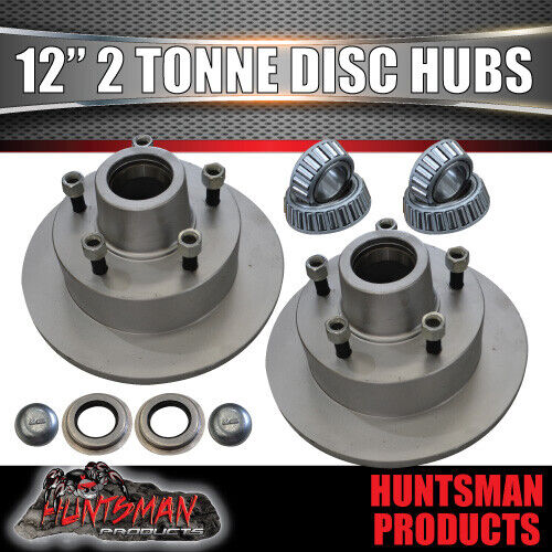 12'' 2000Kg Boat Trailer 5 or 6 Stud Hydraulic Disc Brake + Coupling & Line Kit. - Image 5