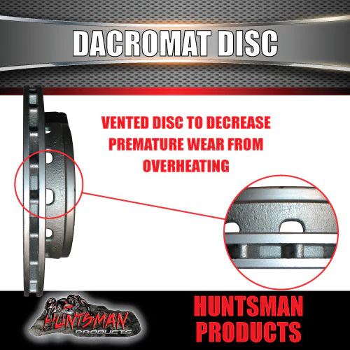 12" L/C Stud Dacromet Ventilated Trailer Caravan Hydraulic Disc Brake Kit - Image 2