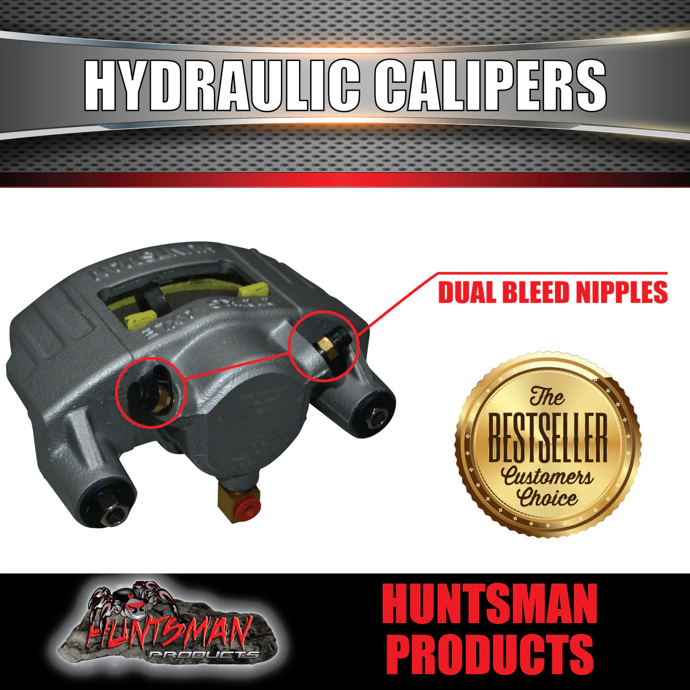 12" L/C Stud Dacromet Ventilated Trailer Caravan Hydraulic Disc Brake Kit - Image 8