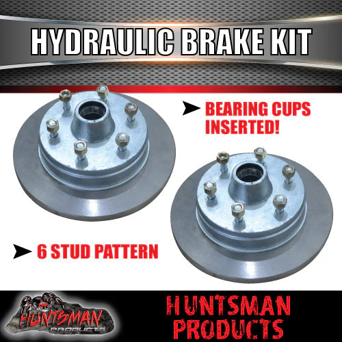 12" Parallel 1600Kg 6 Stud Boat Trailer Hydraulic Disc Brake Kit & Coupling kit - Image 4
