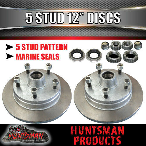 12" Trailer 5 Stud 5/150 PCD Suit Landcruiser Hydraulic Disc Brake Kit - Image 3