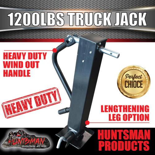 12000 LBS, 5443KG Truck Caravan Trailer Jack Stand. Crank Handle, 660mm Extension