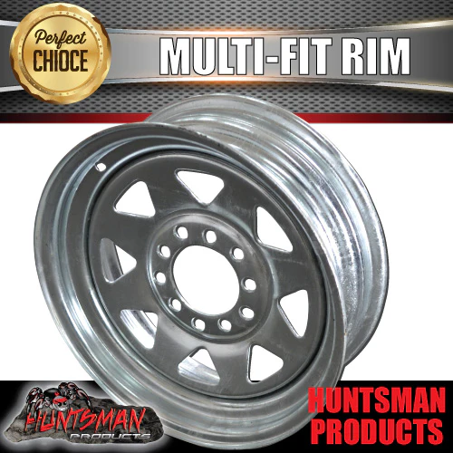 13" Galvanised Sunraysia Boat Trailer Multi fit Wheel Rim suit Ford & HT Pattern - Image 3