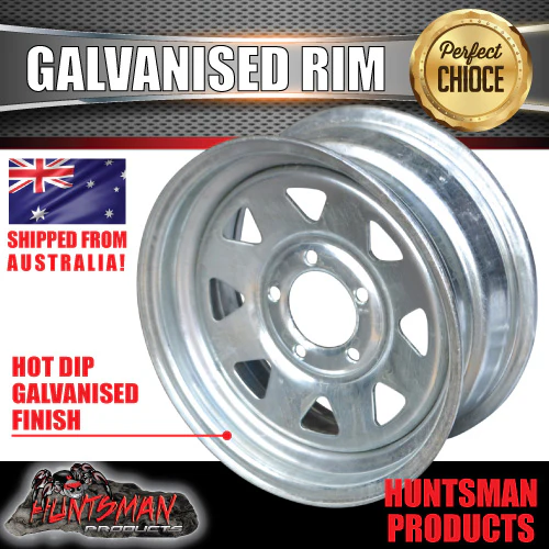 13" Galvanised Sunraysia HT Holden Steel Boat Trailer Jetski Wheel Rim 5/108 pcd - Image 4