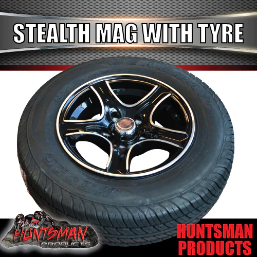 13" Trailer Caravan HT Holden Stealth Alloy & 175R13C Tyre. 175 13 - Image 3