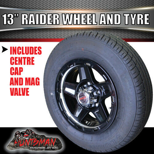 13" Trailer Caravan Raider Alloy Wheel & 175R13C Tyre suits Ford. 175 13 - Image 4