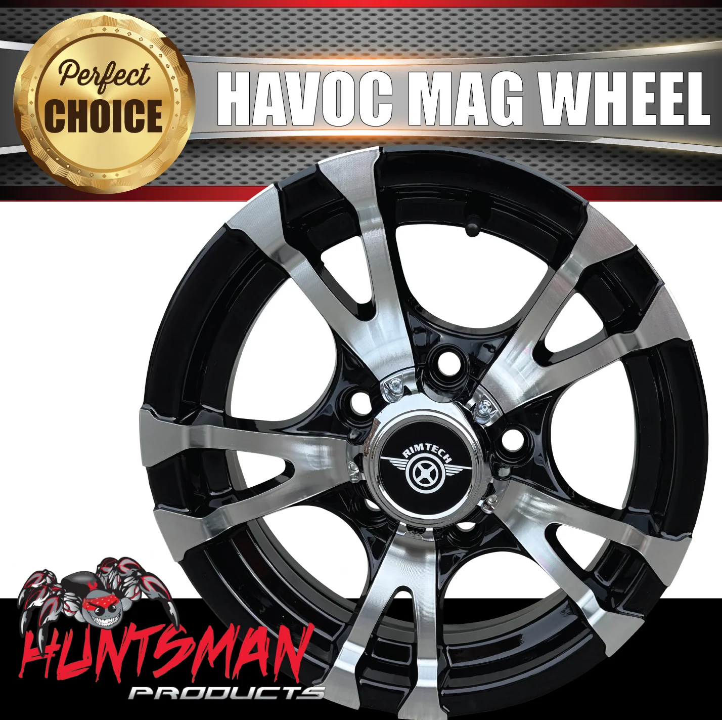 13" Trailer Caravan HT Holden Stud Havoc Alloy Rim & 165/80R13 CF3000 Mud tyre. 165 80 13 - Image 9
