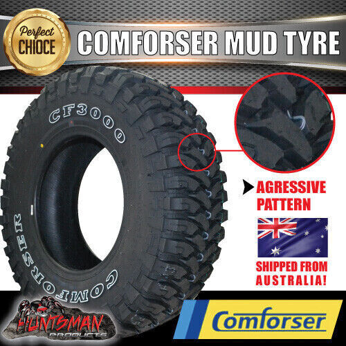 13x4.5 Ford Pattern Mongrel Trailer Alloy Rim & 165/80R13 LT Comforser Mud Tyre - Image 6