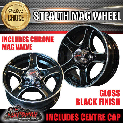 14" & 175/70R14 LT CF1100 HT Holden Stealth Trailer Caravan Mag Wheel Rim & All Terrain Tyre - Image 3