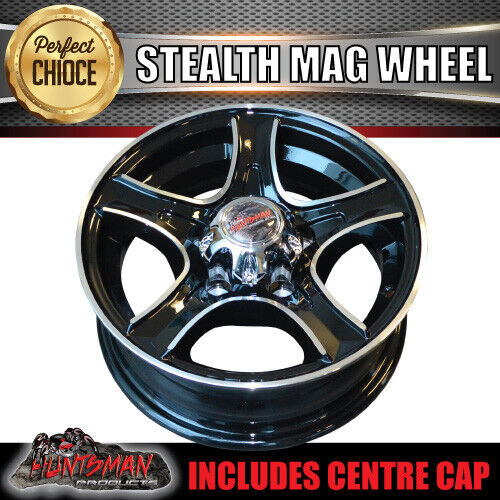 14" & 175/70R14 LT CF1100 HT Holden Stealth Trailer Caravan Mag Wheel Rim & All Terrain Tyre - Image 4