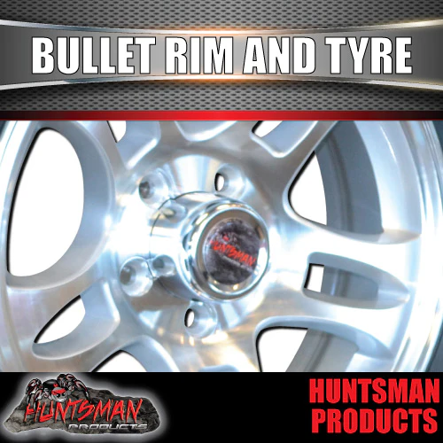 14" Bullet Caravan Trailer Alloy & 185R14C Tyre suits Ford pattern. 185 14 - Image 2
