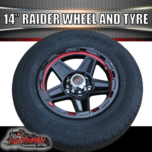 14" Trailer Caravan Raider Alloy Rim & 185R14C Tyre suits Ford. 185 14 - Image 5
