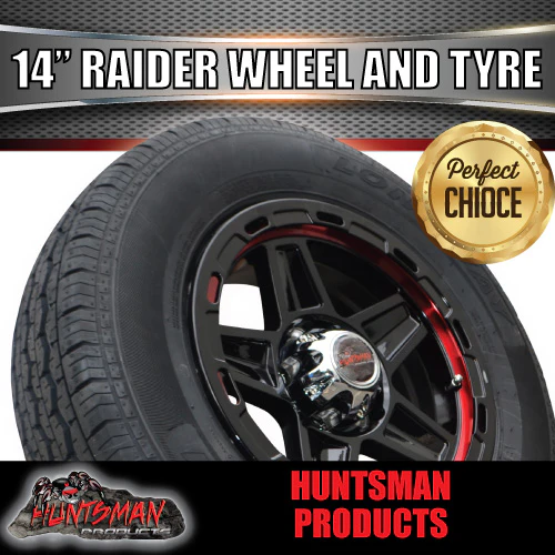 14" Trailer Caravan Raider Alloy Rim & 185R14C Tyre suits Ford. 185 14 - Image 6