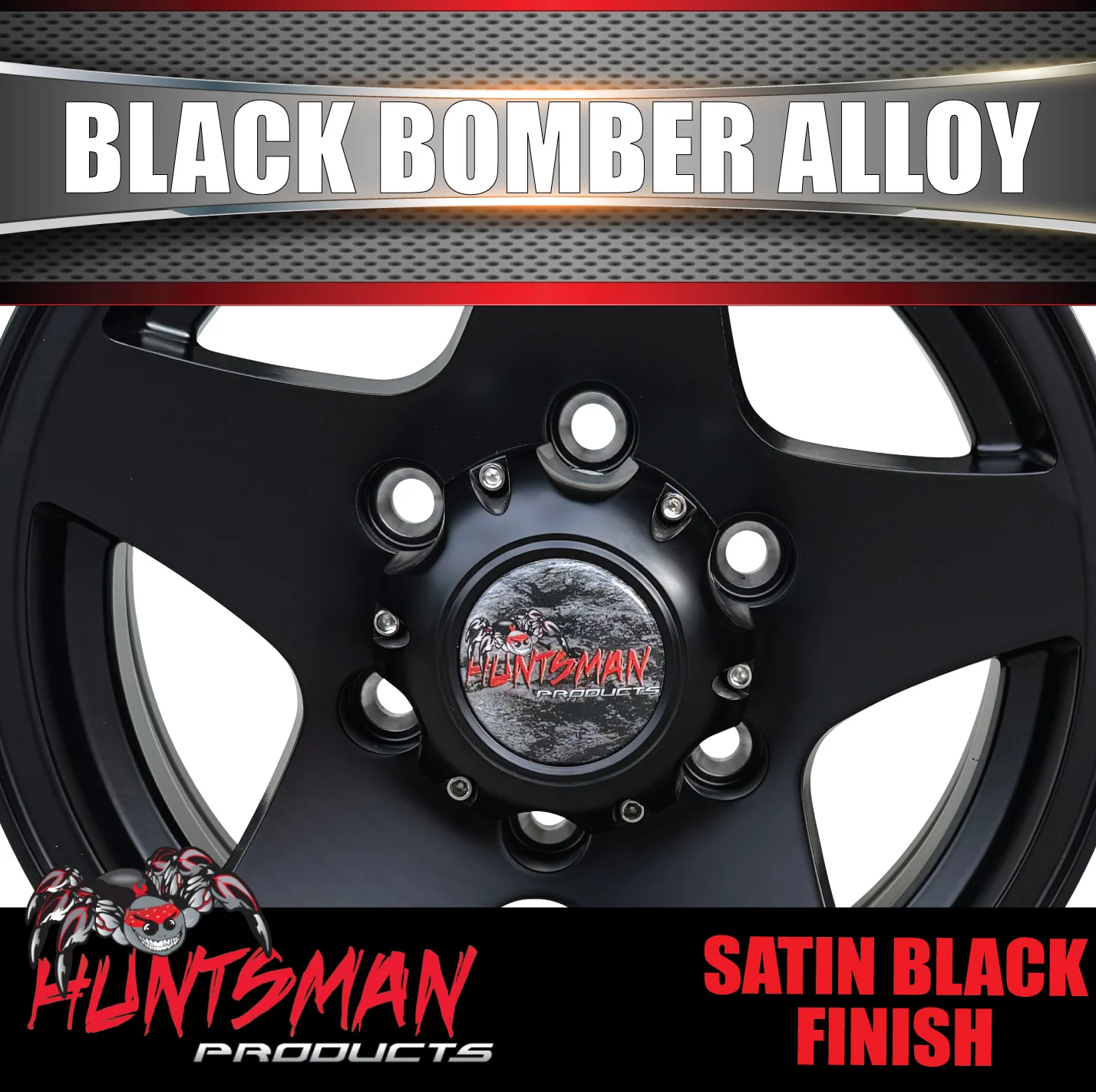 14" Trailer Caravan 6 Stud Black Bomber Alloy Wheel & 175/70R14 LT RA1100 A/T Commercial Tyre. 175 70 14 - Image 7