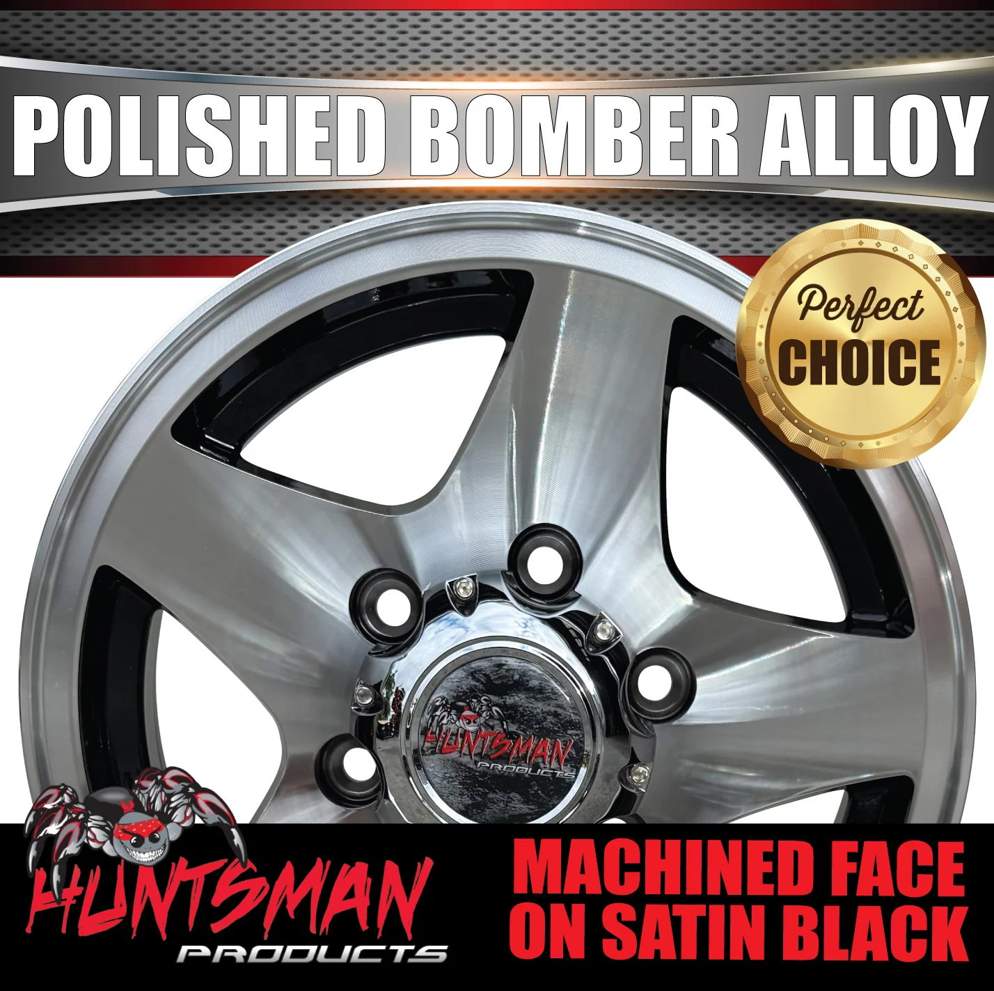 14" Trailer Caravan 6 Stud Polished Bomber Alloy Wheel & 175/70R14 LT RA1100 A/T Commercial Tyre. 175 70 14 - Image 6