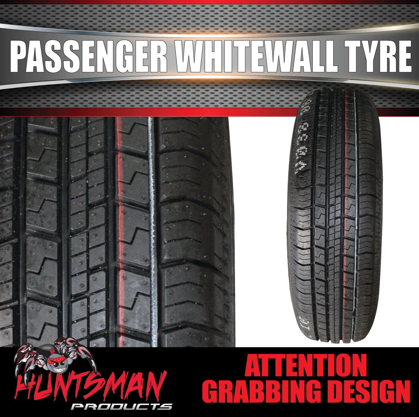 14" Whitewall 175/70R14 Suretrac Tyre 17mm White Line. 84S. 175 70 14 - Image 3