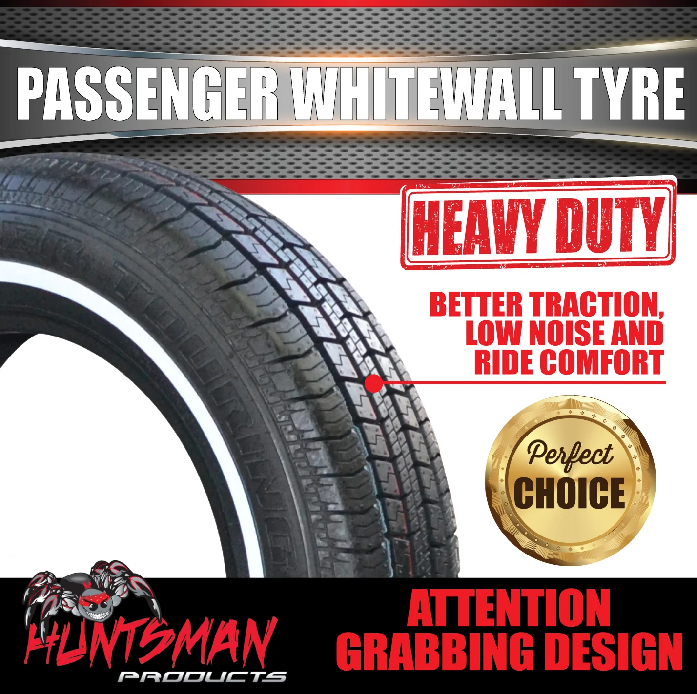 14" Whitewall 175/75R14 Suretrac Tyre 20mm White Line. 84S. 175 75 14 - Image 6