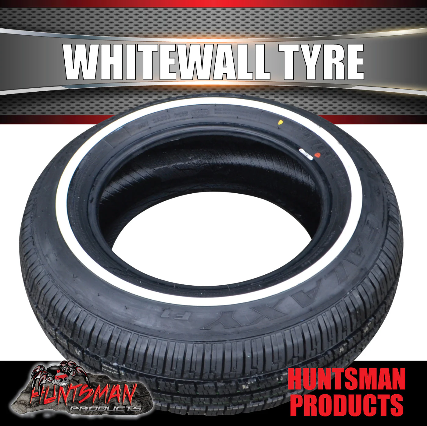 185/70R14 14" Whitewall Galaxy F1 Tyre 18mm Line.  88S White Wall 185 70 14 - Image 5