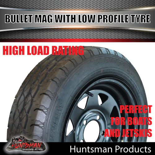14x6 Trailer Caravan Sunraysia HT Black Rim & 175/65R14C Low Profile Tyre. 175 65 14 - Image 3