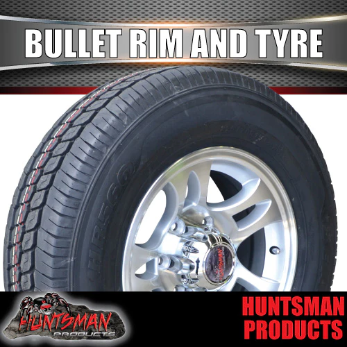 15" Trailer Caravan 6 Stud Bullet Mag Rim & 225/70R15C Tyre. 225 70 15 - Image 5