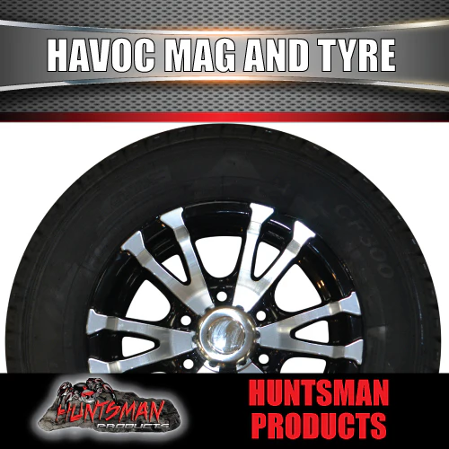 15" 6 Stud Trailer Caravan Havoc Alloy Rim & 195R15C Tyre. 195 15 - Image 4