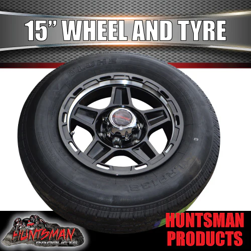 15" Trailer Caravan 6 Stud Raider Mag & 225/70R15C Tyre. 225 70 15 - Image 3