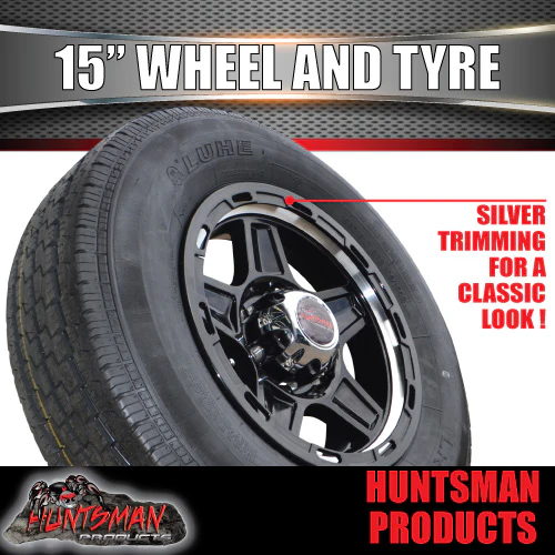 15" Trailer Caravan 6 Stud Raider Mag & 225/70R15C Tyre. 225 70 15 - Image 4