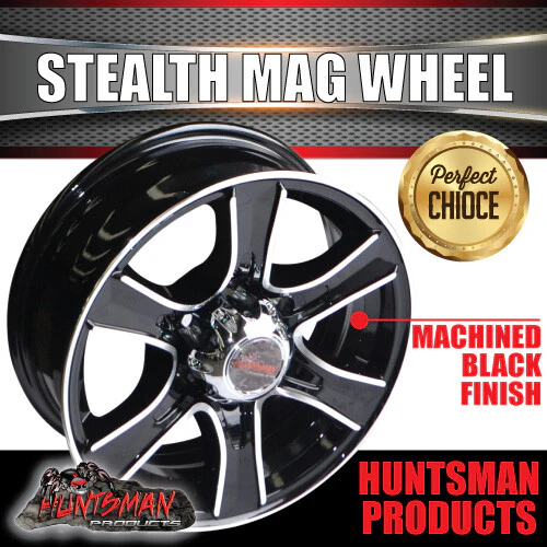 15" 6 Stud Stealth Caravan Trailer Alloy Wheel Rim & 195R15C LT Roadcruza RA1100 All Terrain Tyre 195 15 - Image 6