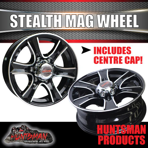 15" 6 Stud Stealth Caravan Trailer Alloy Wheel Rim & 195R15C LT Roadcruza RA1100 All Terrain Tyre 195 15 - Image 7