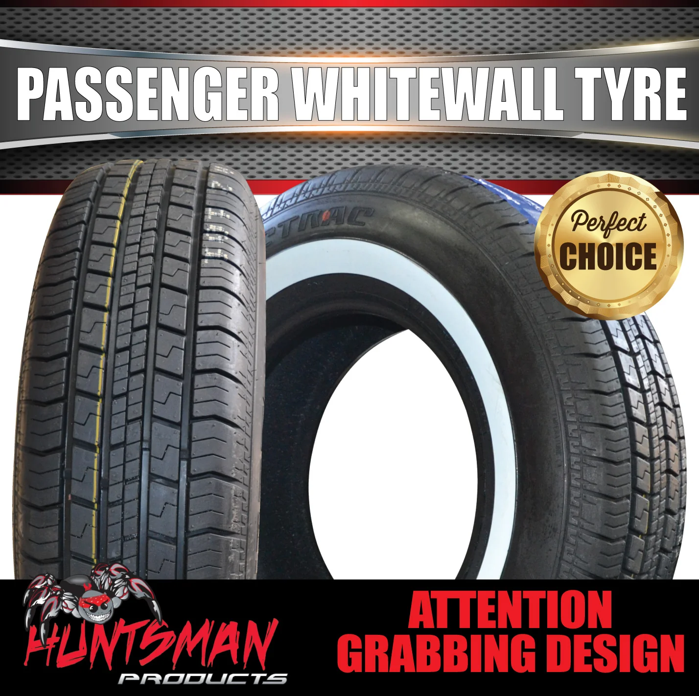 15" Whitewall 225/70R15 Suretrac Sierra Tyre 100S. 35mm Line 225 70 15 - Image 3