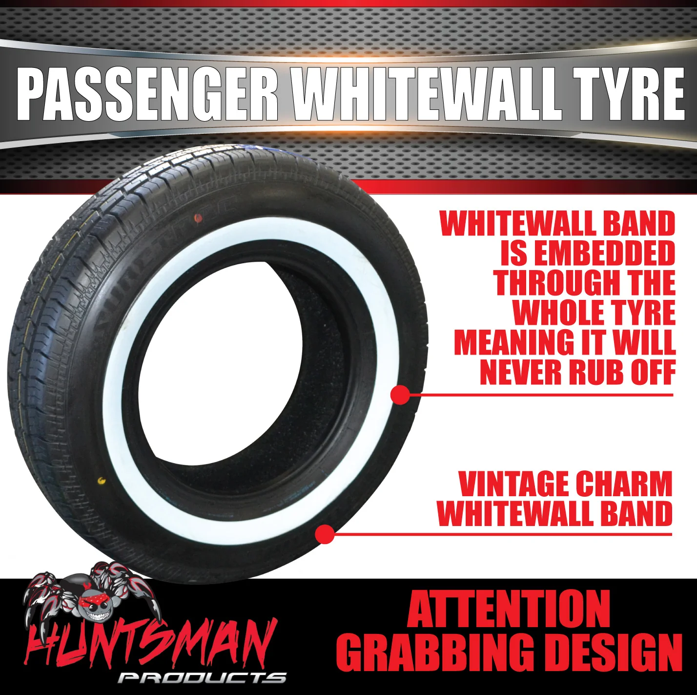 15" Whitewall 225/70R15 Suretrac Sierra Tyre 100S. 35mm Line 225 70 15 - Image 4