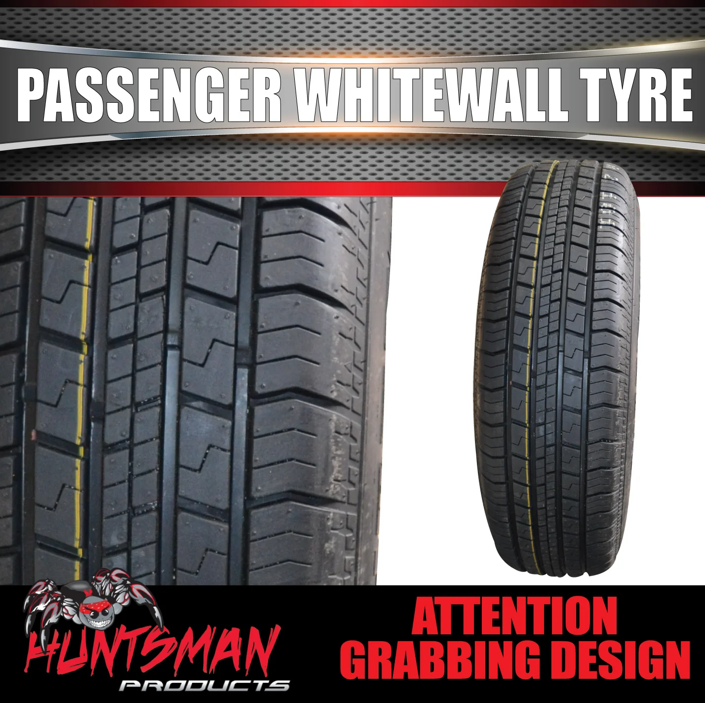 15" Whitewall 225/75R15 Suretrac Tyre 102S. 37mm White Line 225 75 15 - Image 4