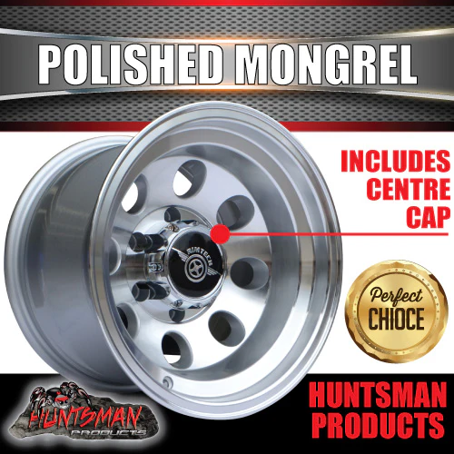 15X10 -44 Mongrel Alloy Mag Rim 6/139.7 pcd Polished Fits Toyota, Patrol etc - Image 4