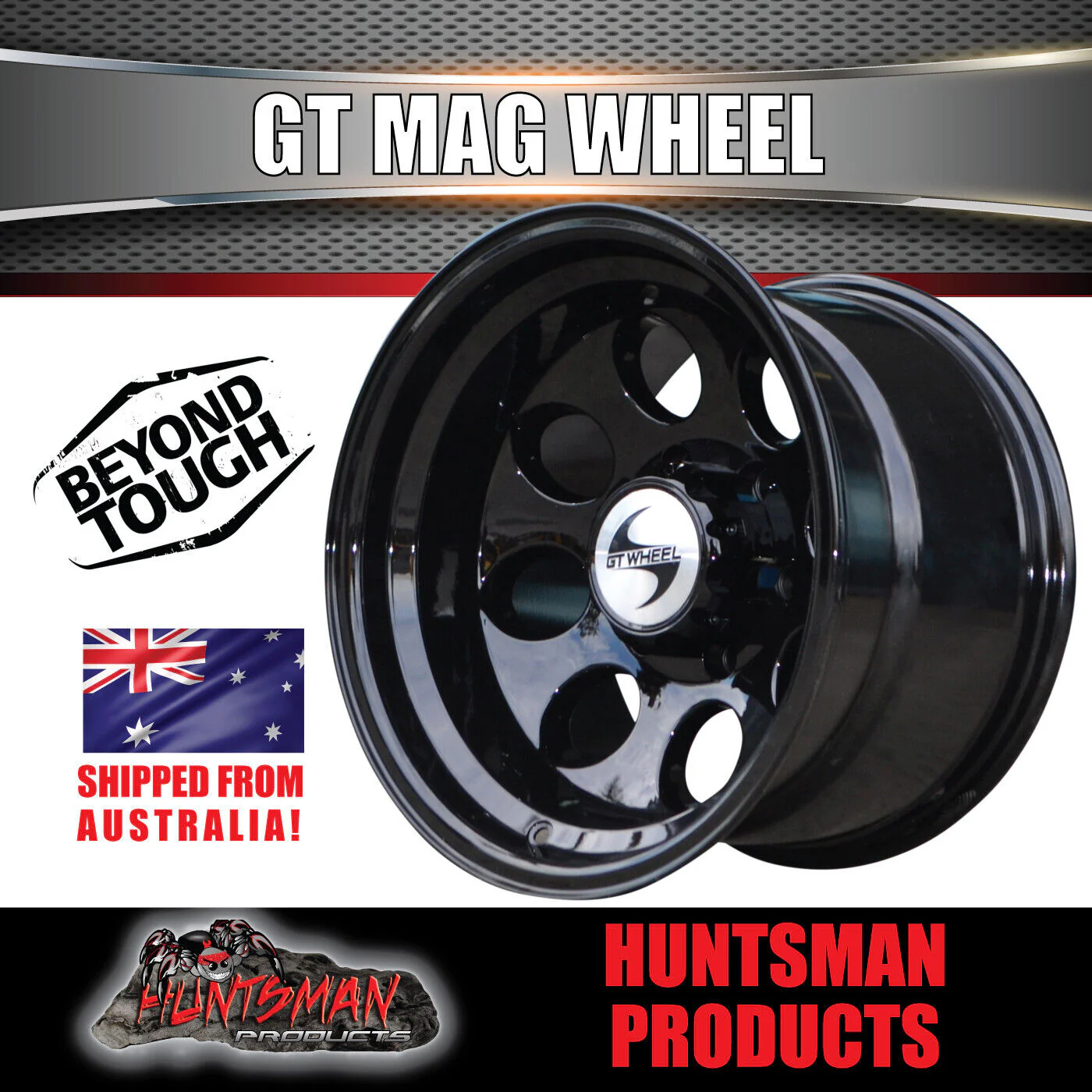 15x10 GT Alloy Mag Wheel 6/139.7 PCD & 35X12.5R15 Roadcruza Mud Tyre 35 12.5 15. - Image 2