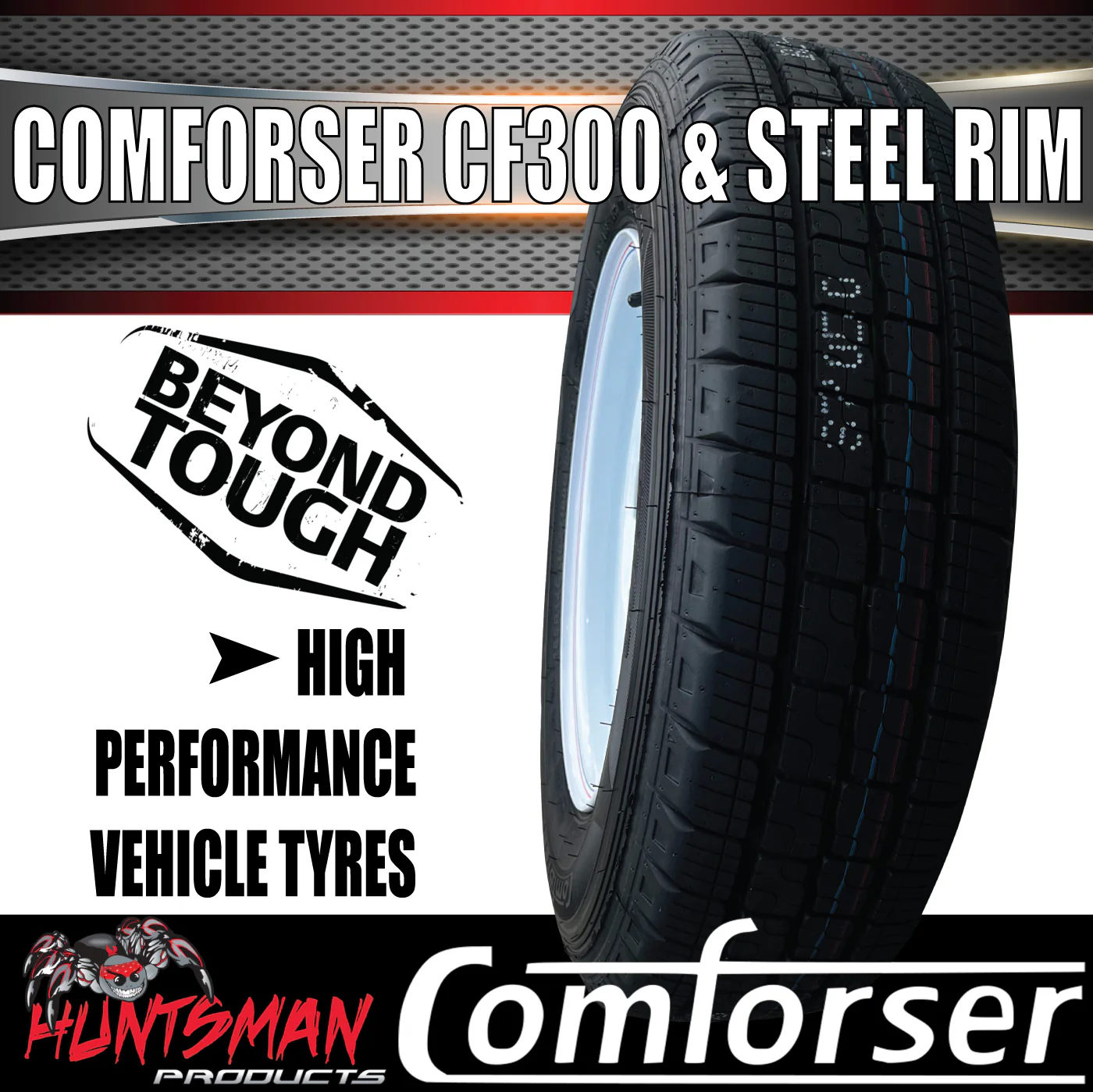 15" 6 Stud Caravan Camper Trailer Sunraysia White Steel Wheel Rim & 225/70R15C Tyre. 225 70 15 - Image 5