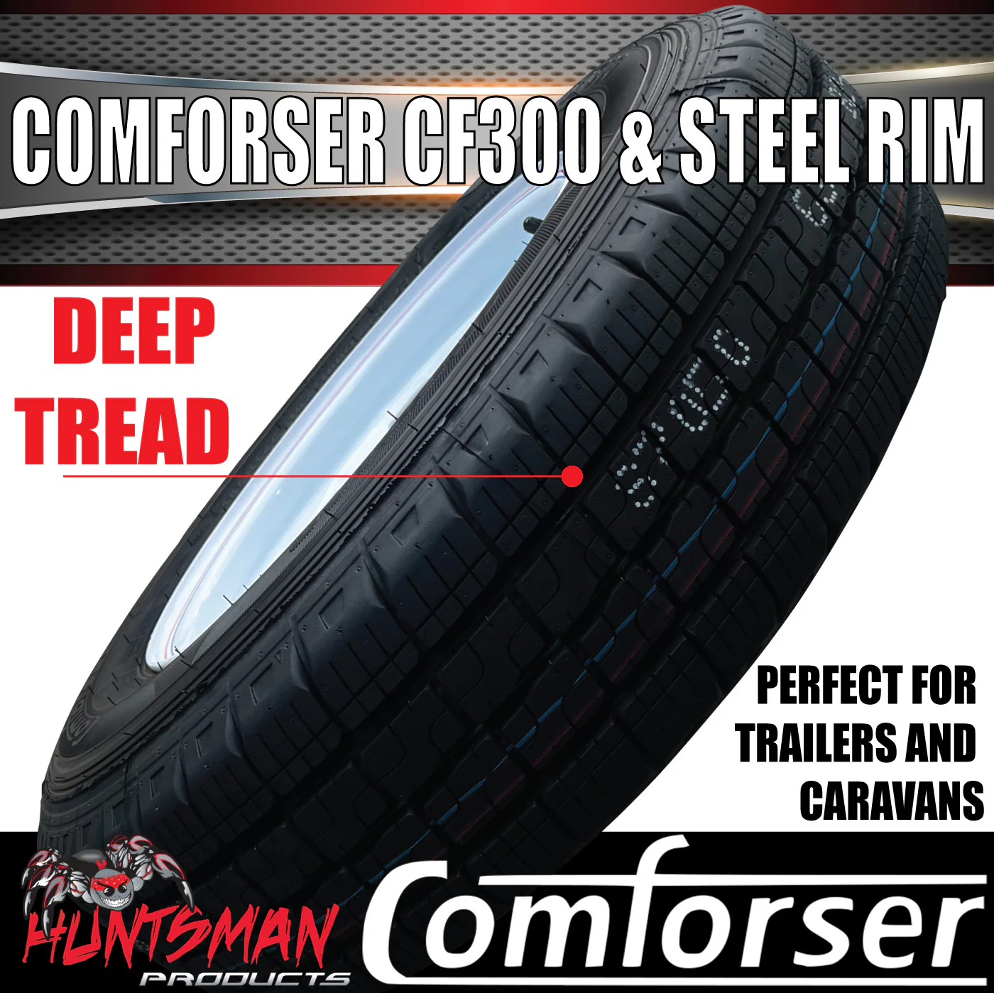 15" 6 Stud Caravan Camper Trailer Sunraysia White Steel Wheel Rim & 225/70R15C Tyre. 225 70 15 - Image 6