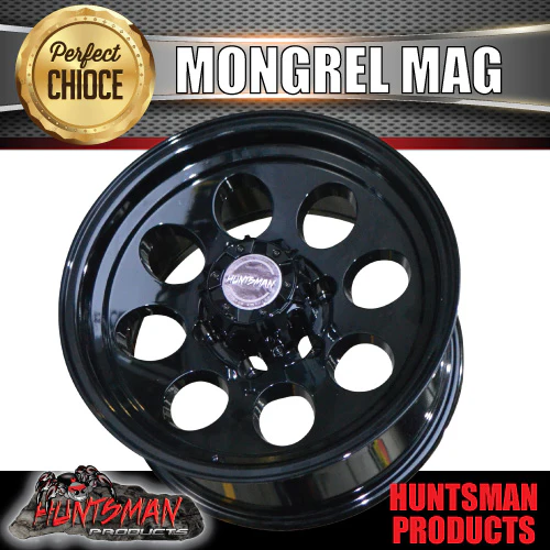 15X8 -22 Mongrel Alloy Mag Rim. 6/139.7 pcd Black Fits Patrol, Landcruiser, Hilux, Triton, Rodeo ETC - Image 5